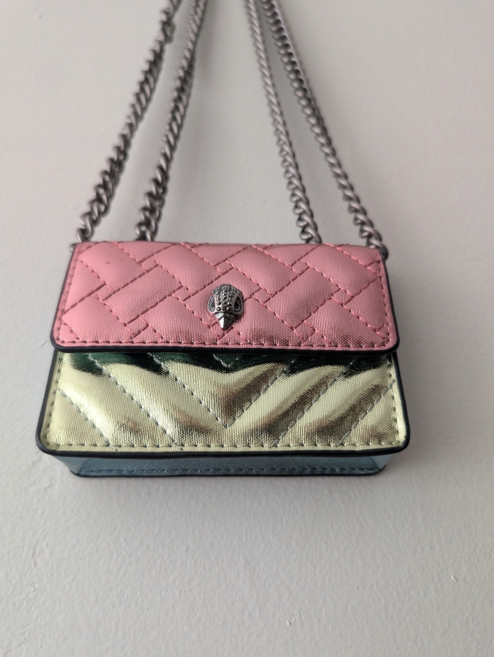 Kurt Geiger London Micro Kensington Quilted Colorblock Crossbody Bag